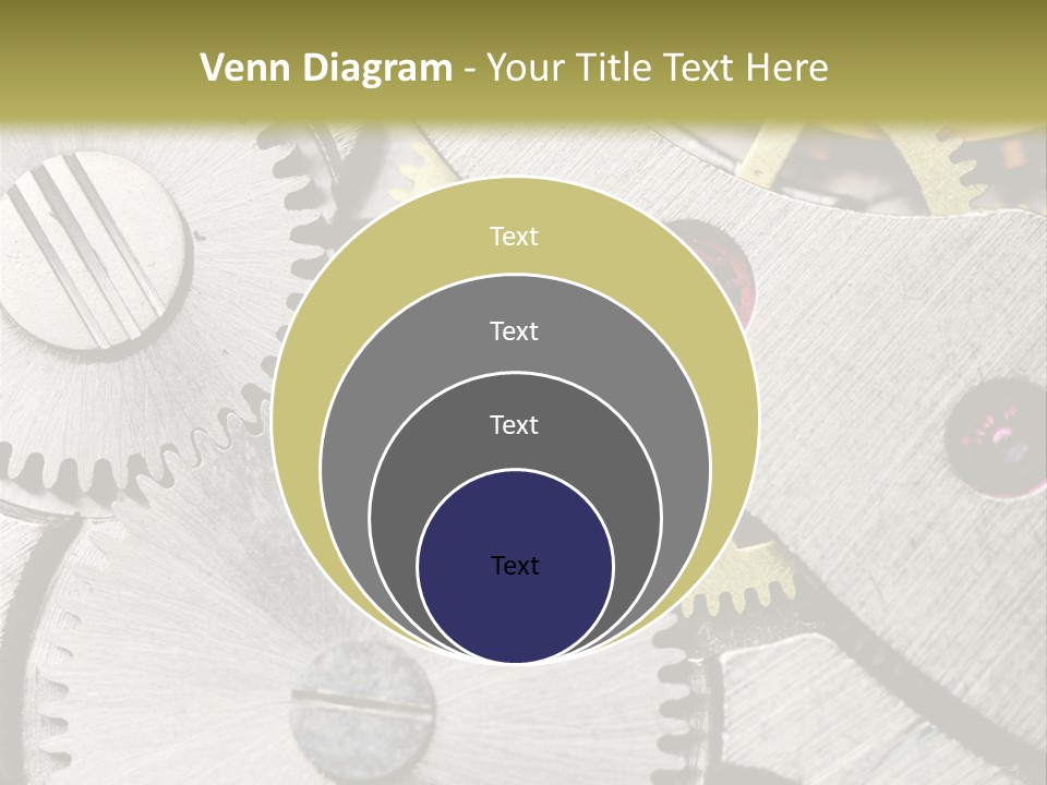 Rivet Gear Number PowerPoint Template