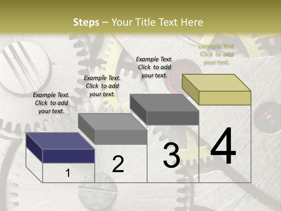 Rivet Gear Number PowerPoint Template