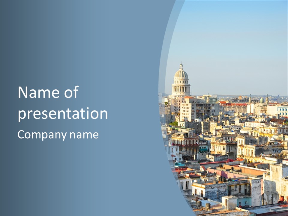 Latin Landmark Cuban PowerPoint Template