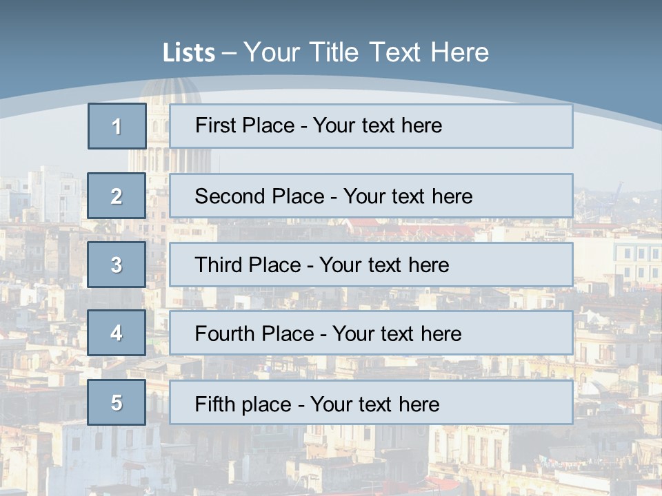 Latin Landmark Cuban PowerPoint Template