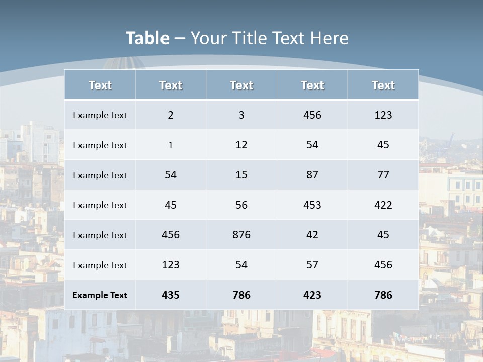 Latin Landmark Cuban PowerPoint Template