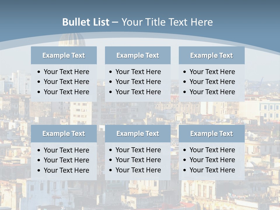 Latin Landmark Cuban PowerPoint Template