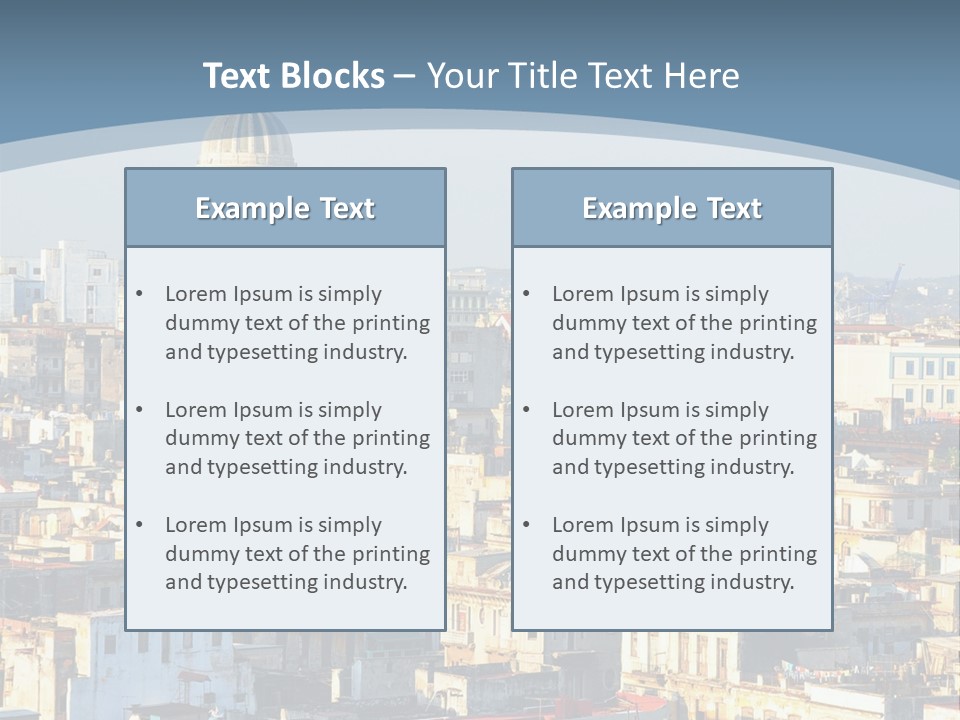 Latin Landmark Cuban PowerPoint Template
