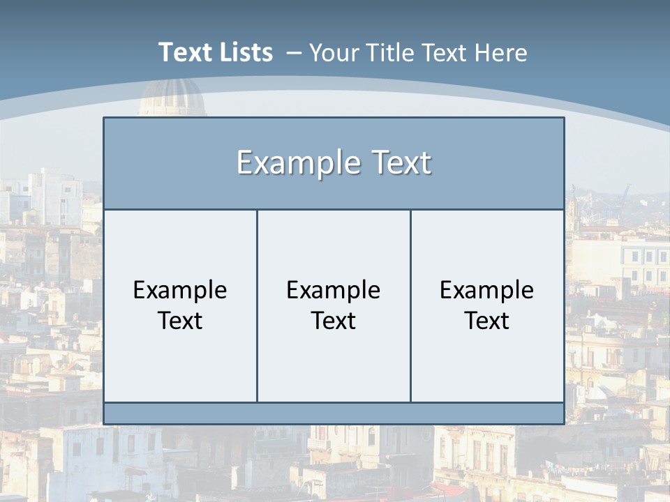 Latin Landmark Cuban PowerPoint Template