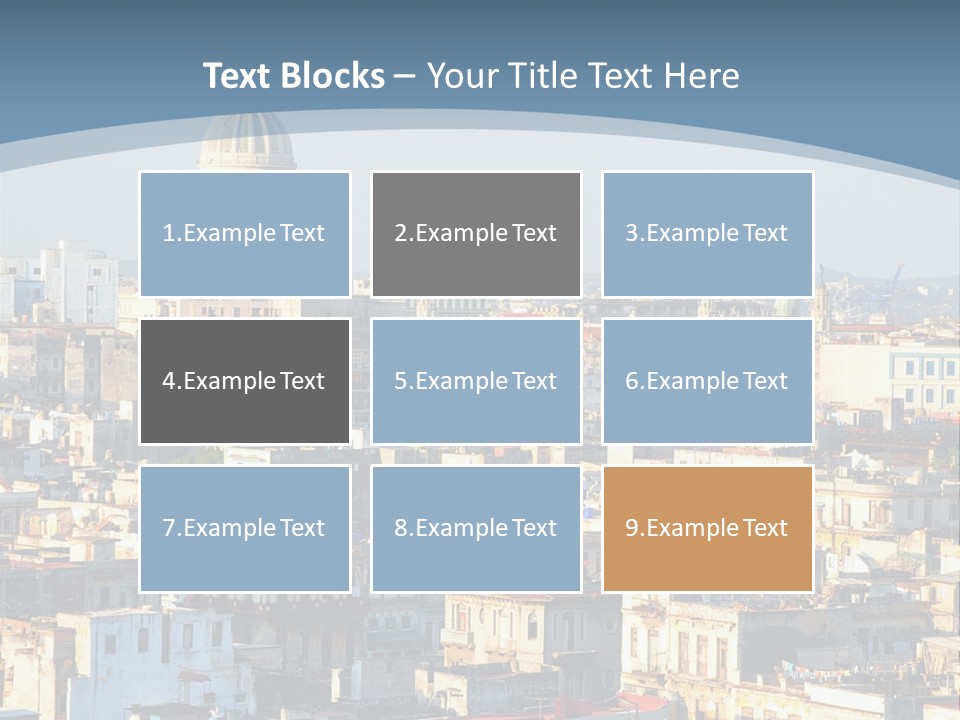 Latin Landmark Cuban PowerPoint Template