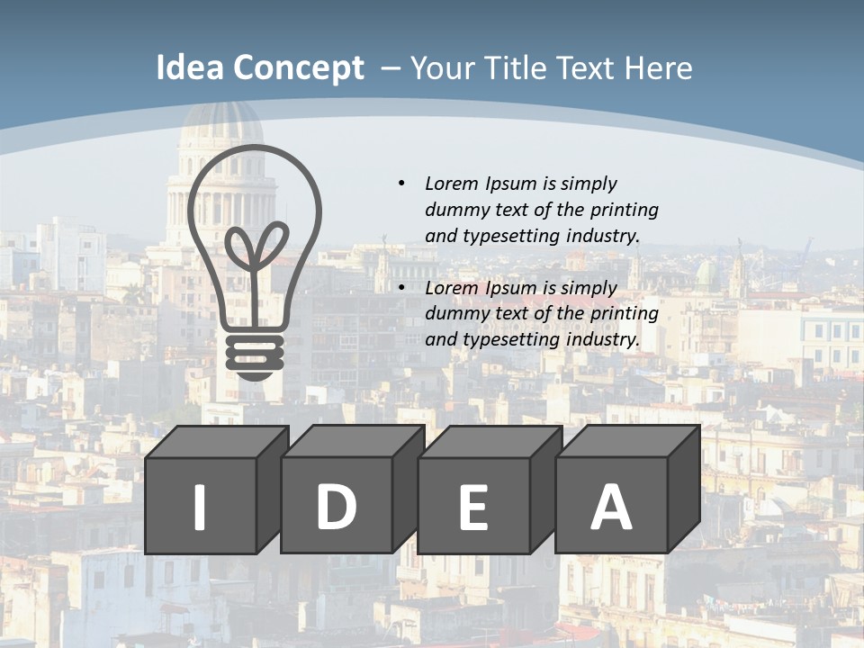 Latin Landmark Cuban PowerPoint Template