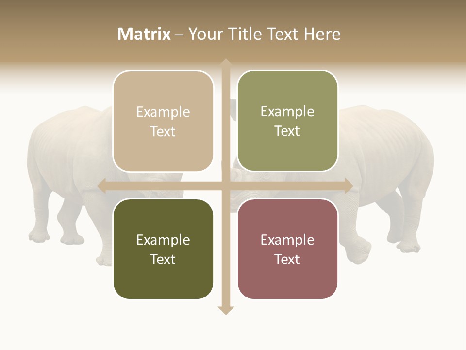 Safari Grey Standing PowerPoint Template