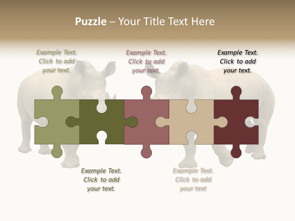 Safari Grey Standing PowerPoint Template