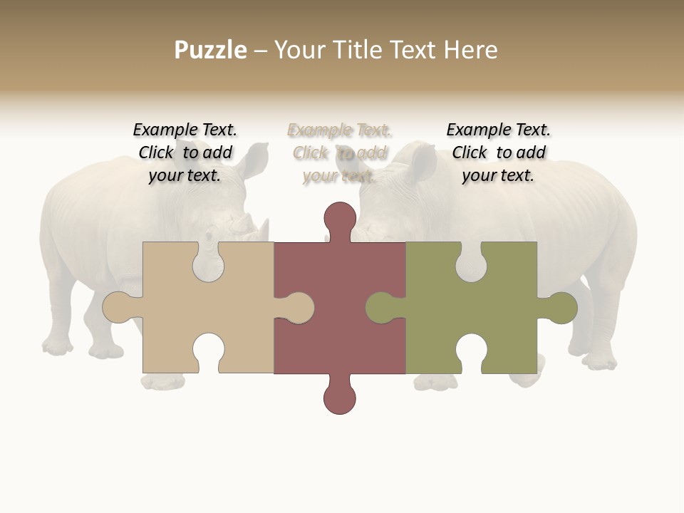 Safari Grey Standing PowerPoint Template