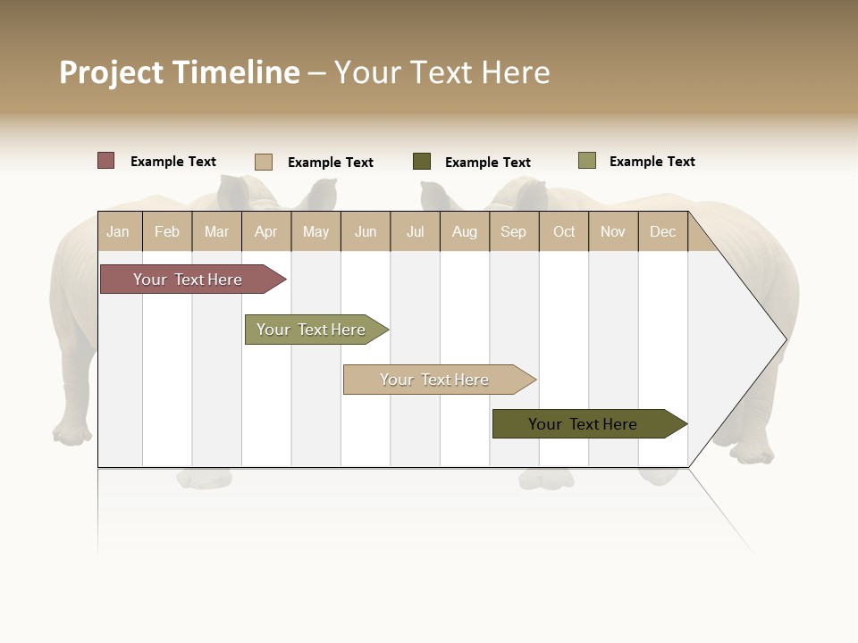 Safari Grey Standing PowerPoint Template