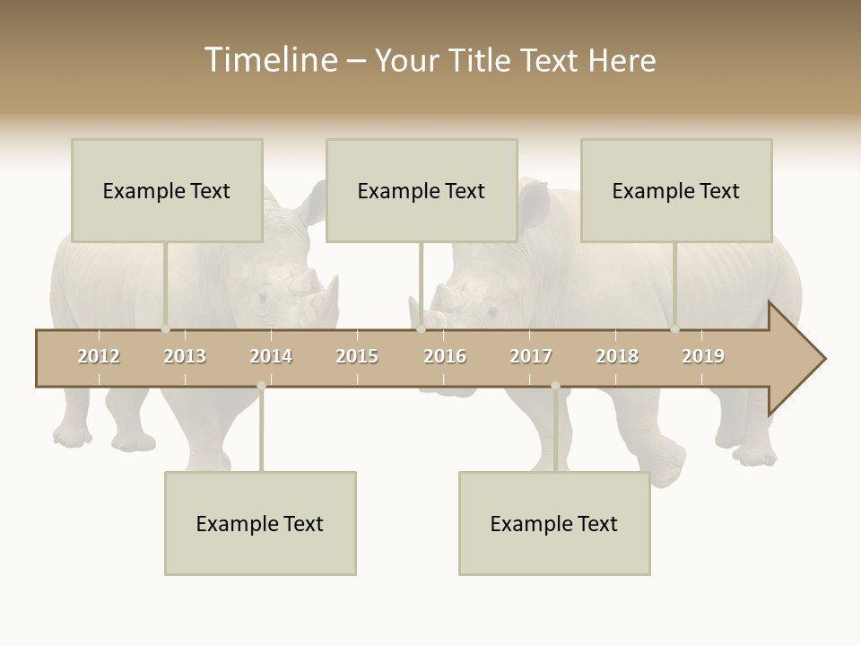 Safari Grey Standing PowerPoint Template