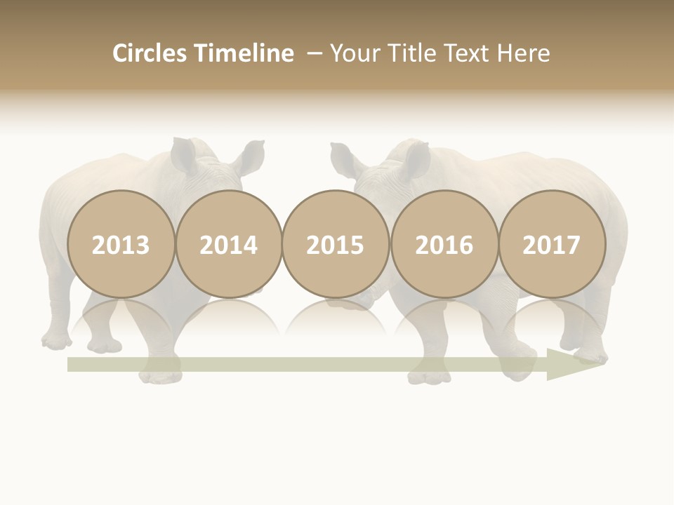 Safari Grey Standing PowerPoint Template