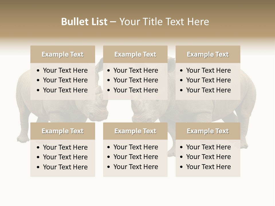Safari Grey Standing PowerPoint Template