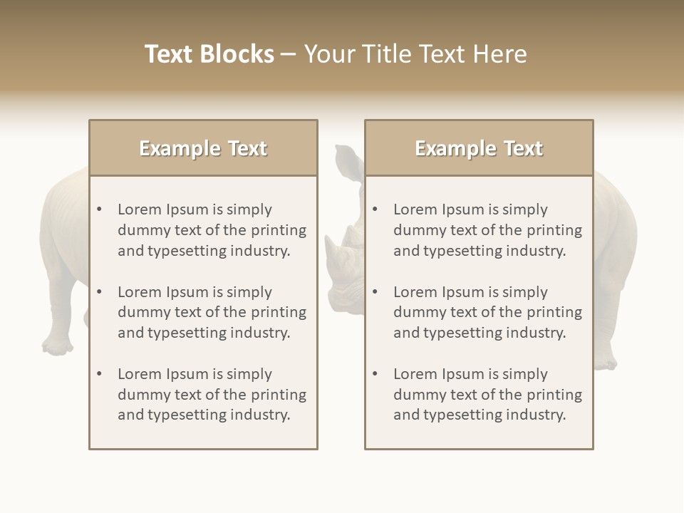 Safari Grey Standing PowerPoint Template