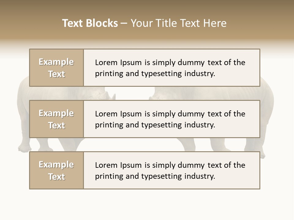 Safari Grey Standing PowerPoint Template
