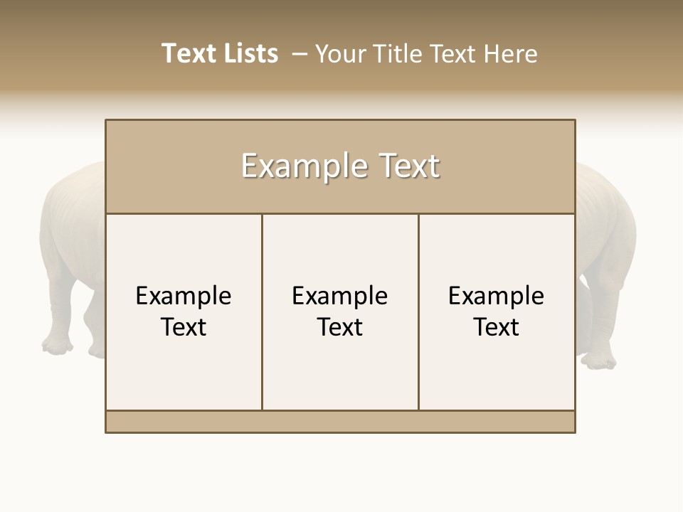 Safari Grey Standing PowerPoint Template