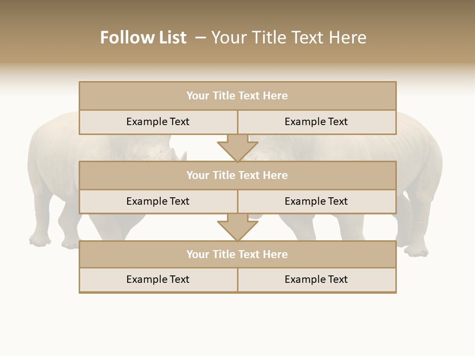 Safari Grey Standing PowerPoint Template