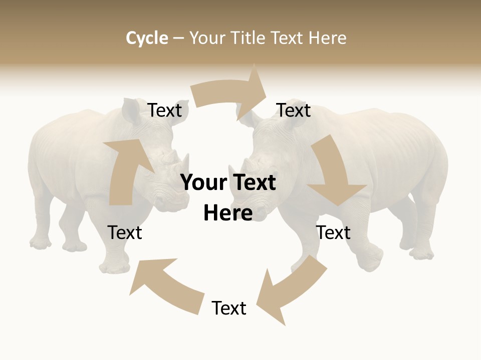Safari Grey Standing PowerPoint Template