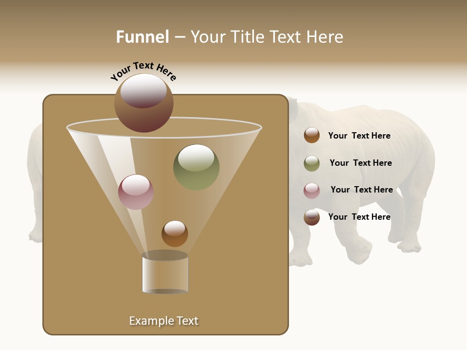 Safari Grey Standing PowerPoint Template