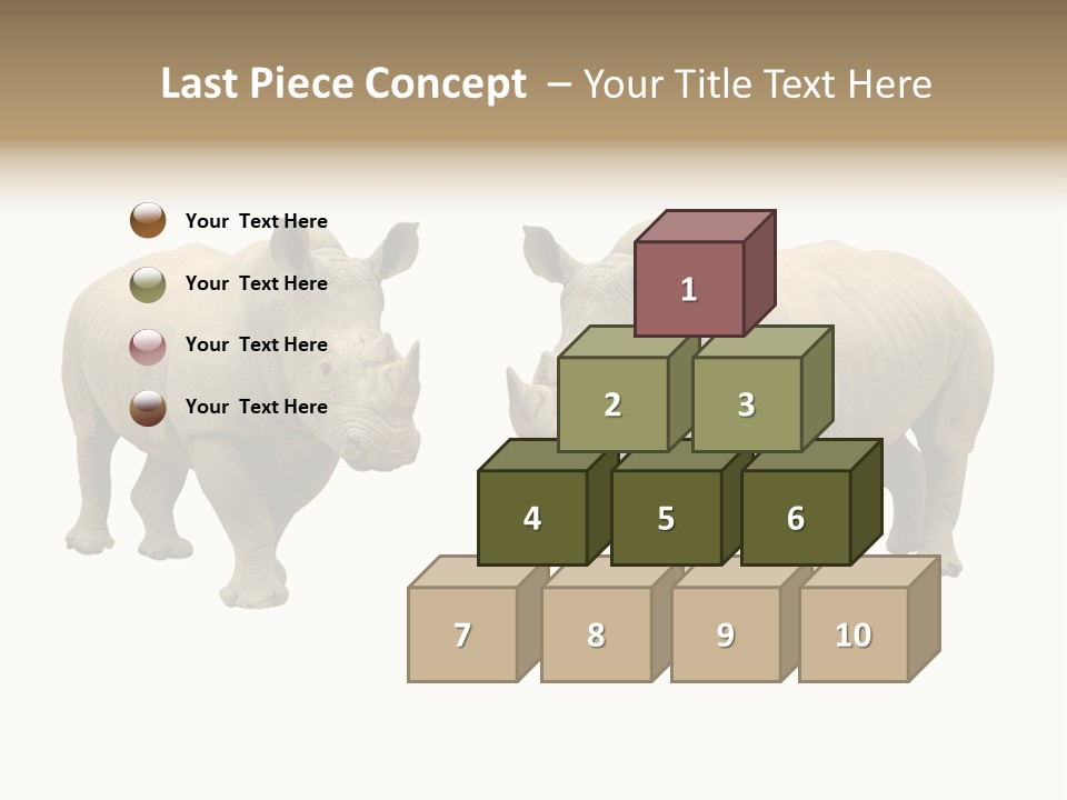 Safari Grey Standing PowerPoint Template