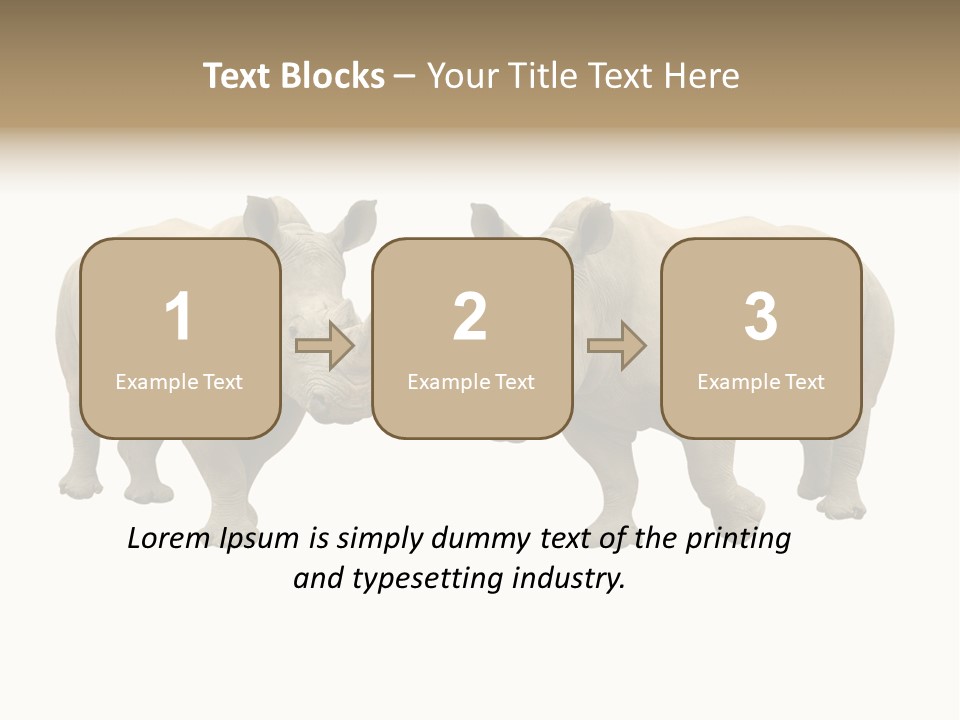 Safari Grey Standing PowerPoint Template