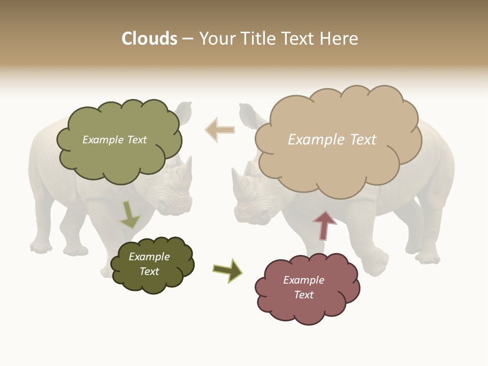 Safari Grey Standing PowerPoint Template