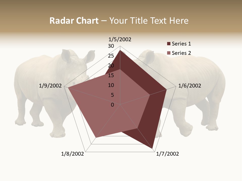 Safari Grey Standing PowerPoint Template