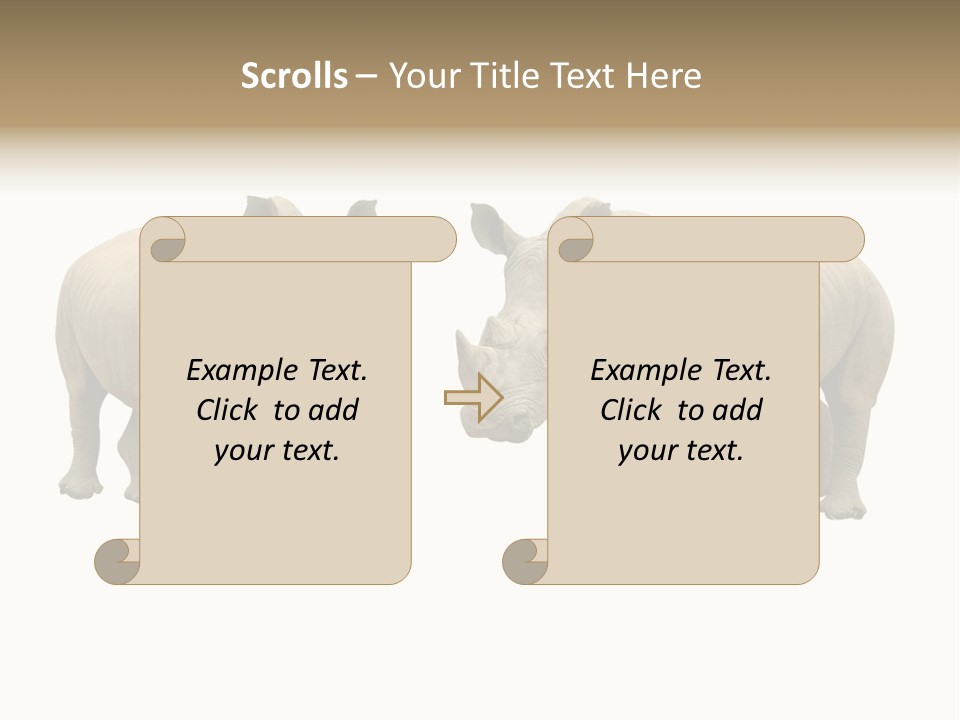 Safari Grey Standing PowerPoint Template