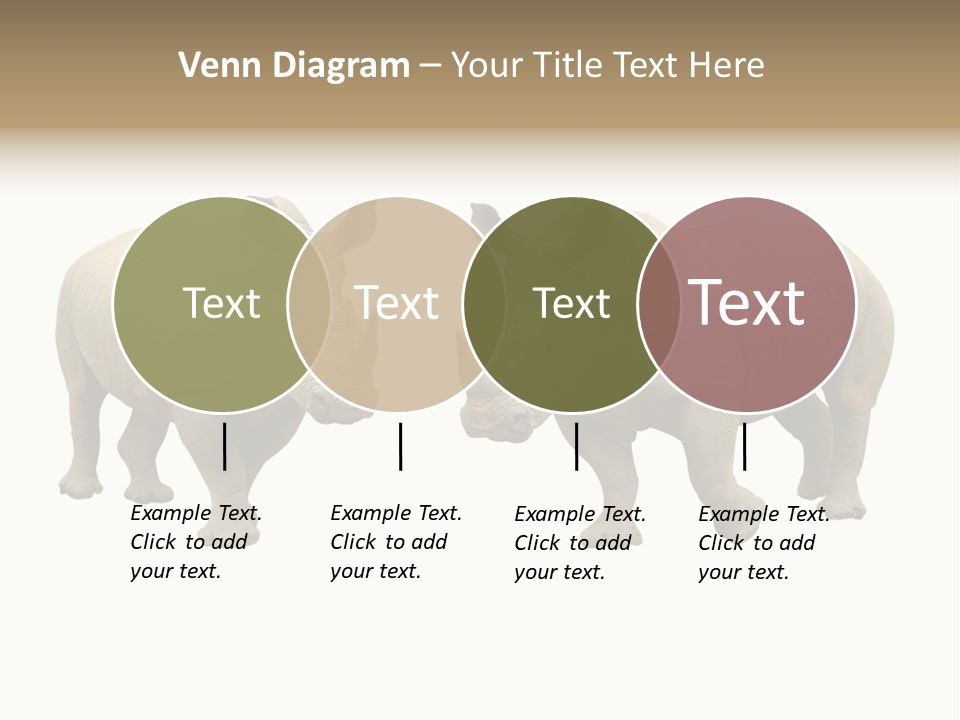 Safari Grey Standing PowerPoint Template