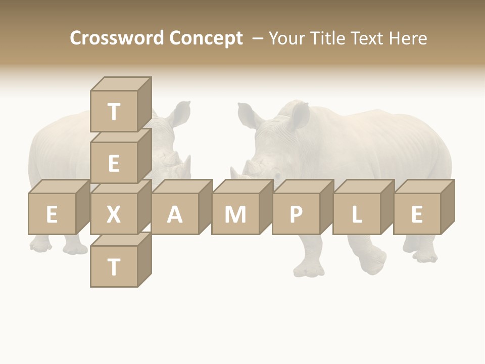 Safari Grey Standing PowerPoint Template