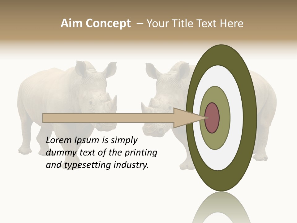 Safari Grey Standing PowerPoint Template