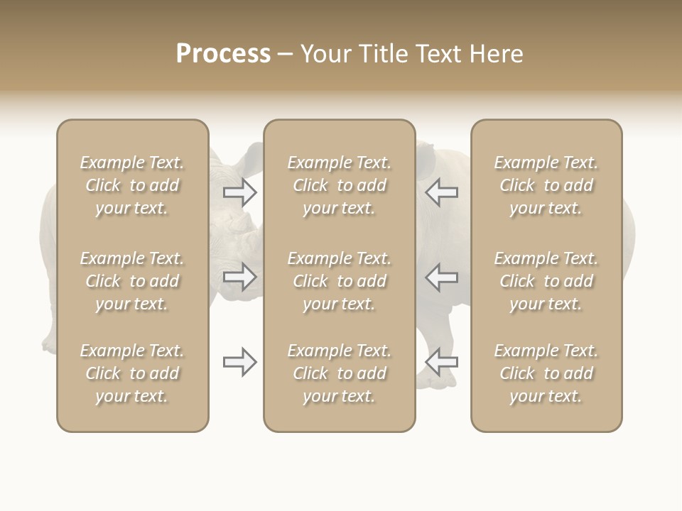 Safari Grey Standing PowerPoint Template