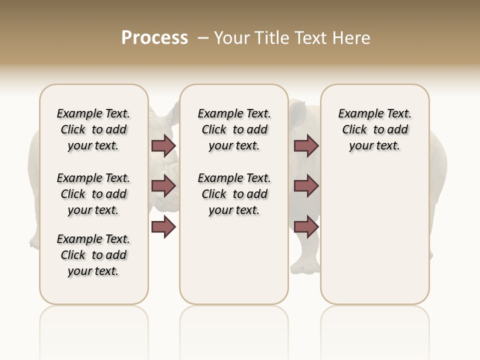 Safari Grey Standing PowerPoint Template