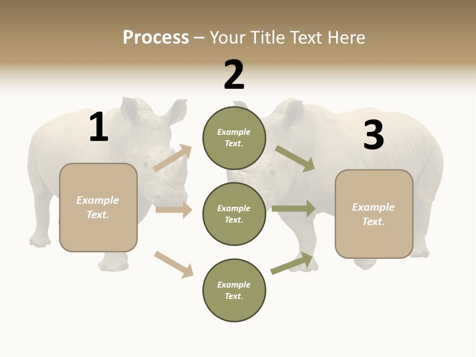 Safari Grey Standing PowerPoint Template