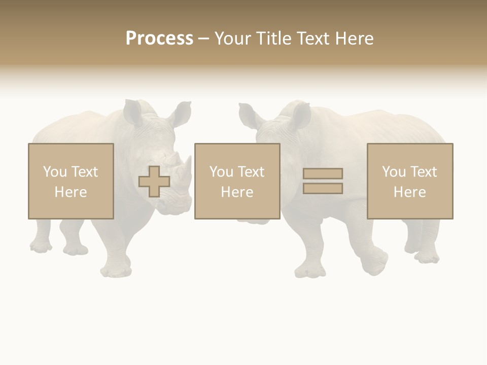 Safari Grey Standing PowerPoint Template