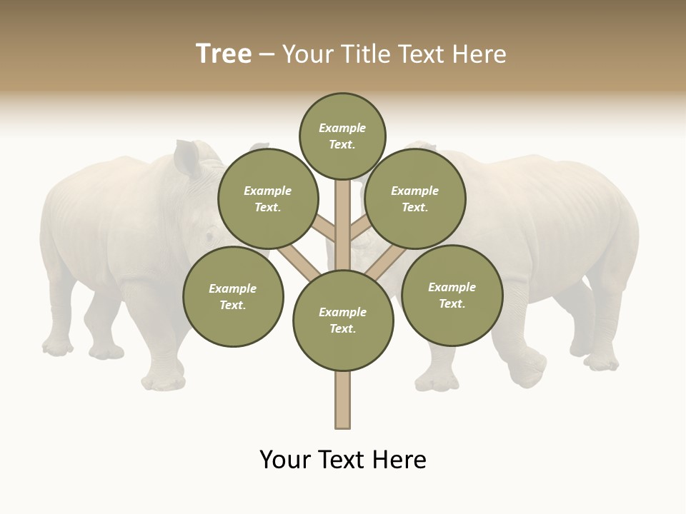 Safari Grey Standing PowerPoint Template