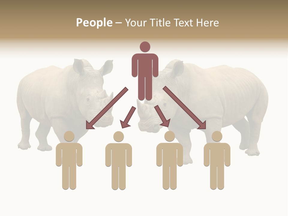 Safari Grey Standing PowerPoint Template