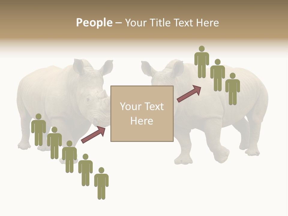 Safari Grey Standing PowerPoint Template