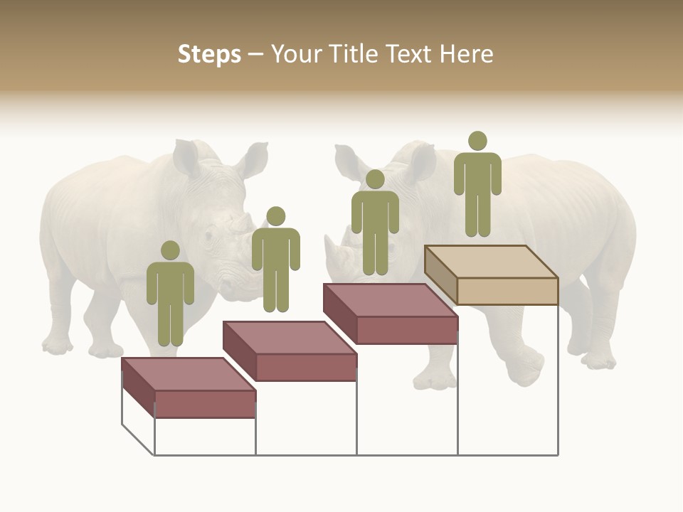 Safari Grey Standing PowerPoint Template