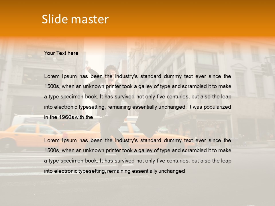 Smile Traffic Car PowerPoint Template