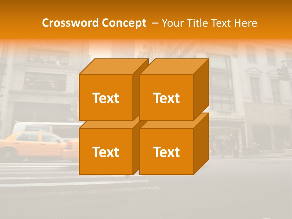 Smile Traffic Car PowerPoint Template