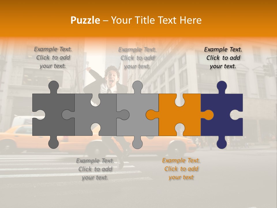 Smile Traffic Car PowerPoint Template