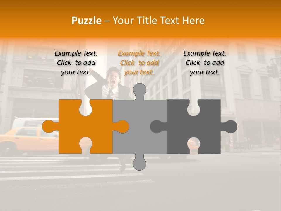 Smile Traffic Car PowerPoint Template