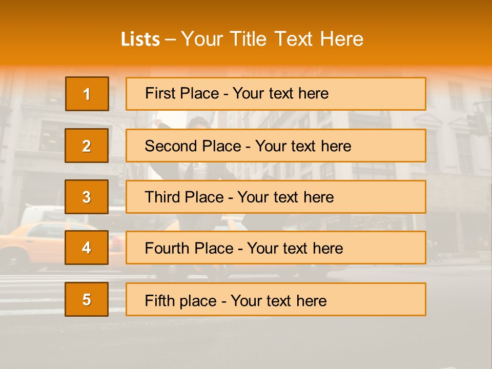 Smile Traffic Car PowerPoint Template