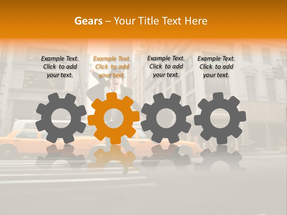 Smile Traffic Car PowerPoint Template