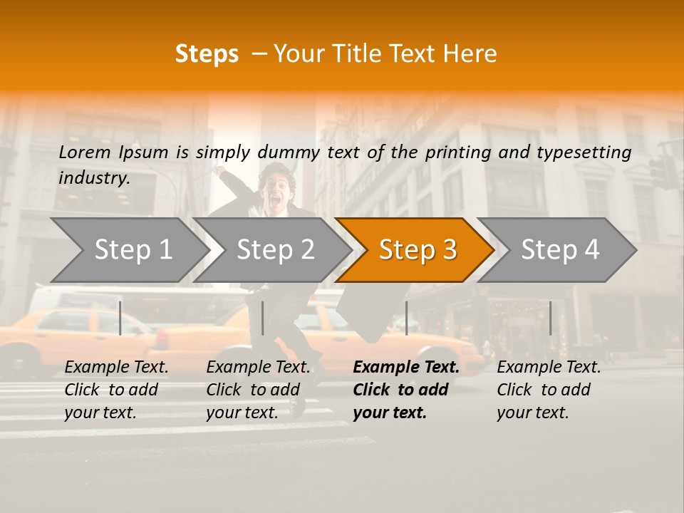 Smile Traffic Car PowerPoint Template