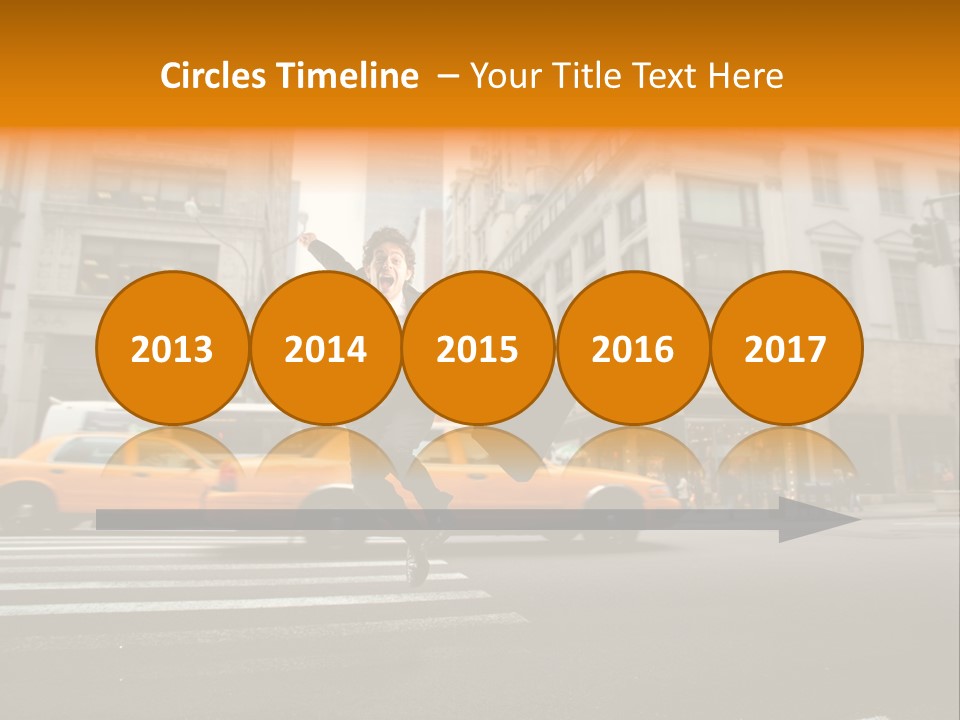 Smile Traffic Car PowerPoint Template