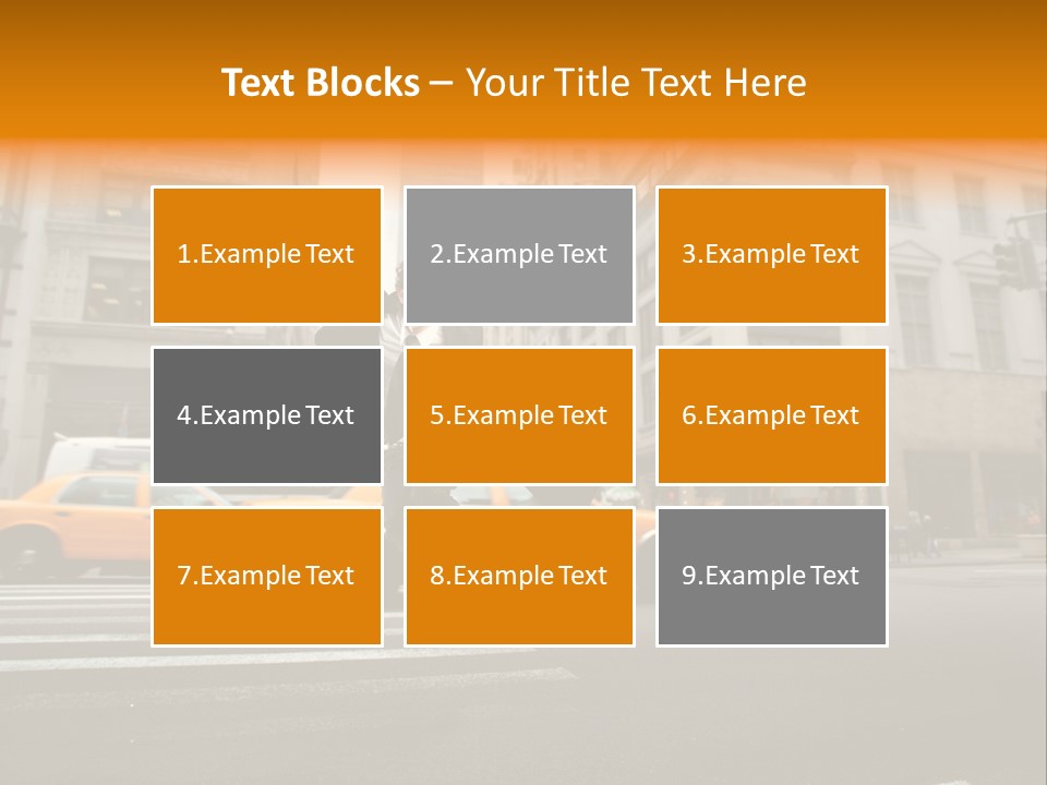 Smile Traffic Car PowerPoint Template