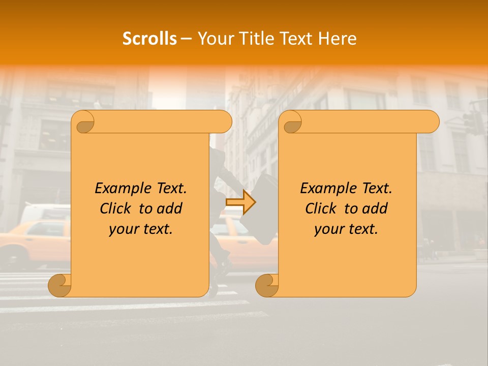 Smile Traffic Car PowerPoint Template
