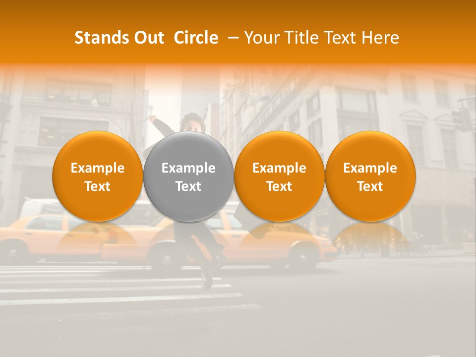 Smile Traffic Car PowerPoint Template